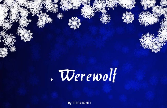 . Werewolf example